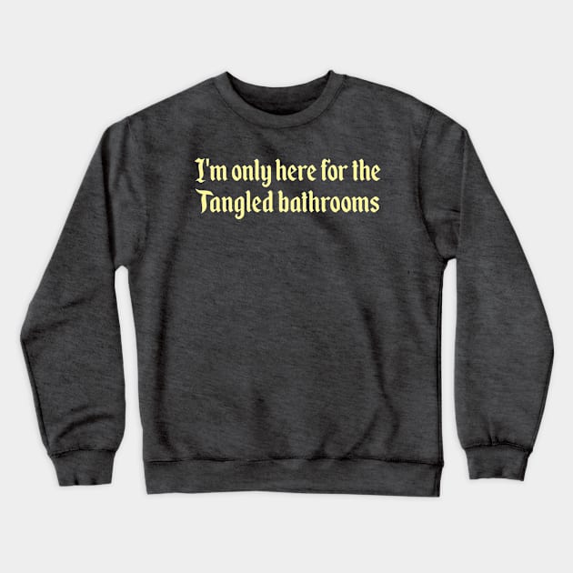 Tangled Bathrooms Crewneck Sweatshirt by MickeysCloset